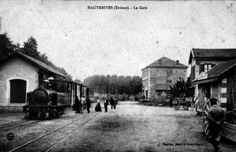 Tramway en Gare de Hauterives en 1909