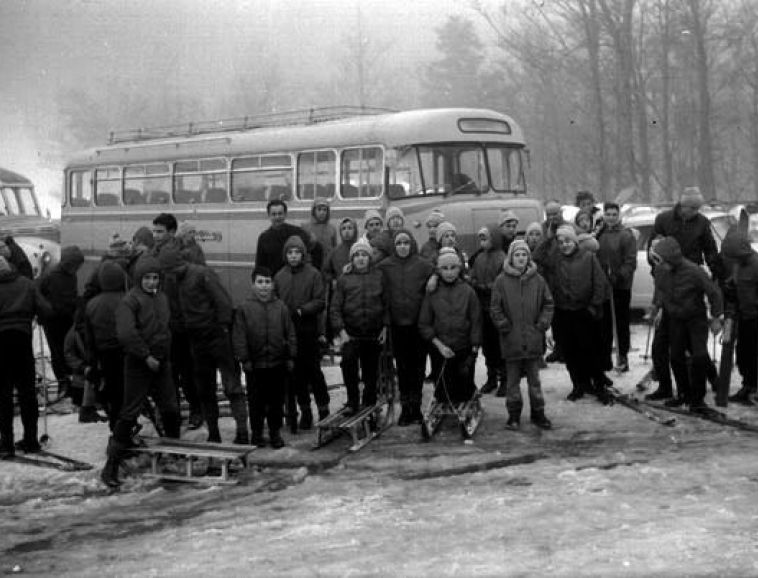 Jeudi de neige au Col de Rousset en 1961