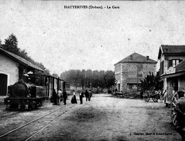 Tramway en Gare de Hauterives en 1909