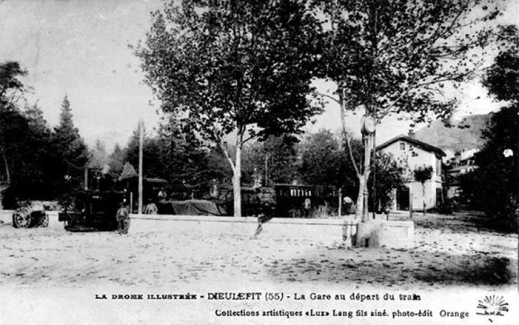 Tramway au départ de Dieulefit vers 1900