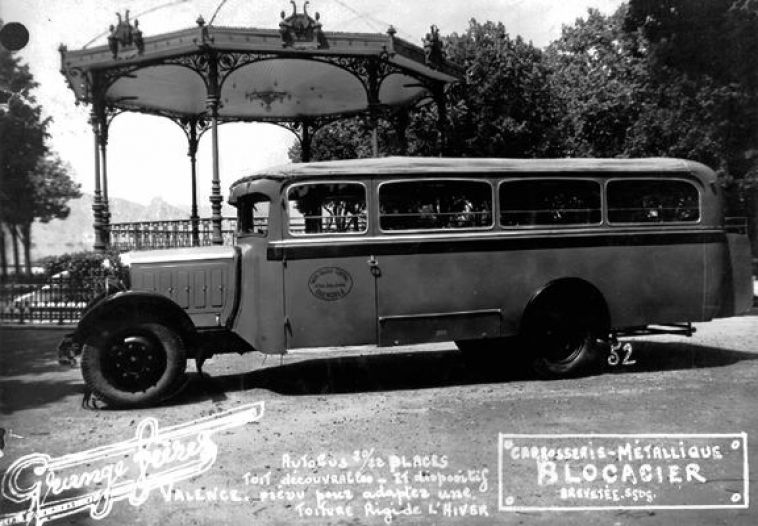 Autobus Citroën carrossé par l'entreprise Grange vers 1930