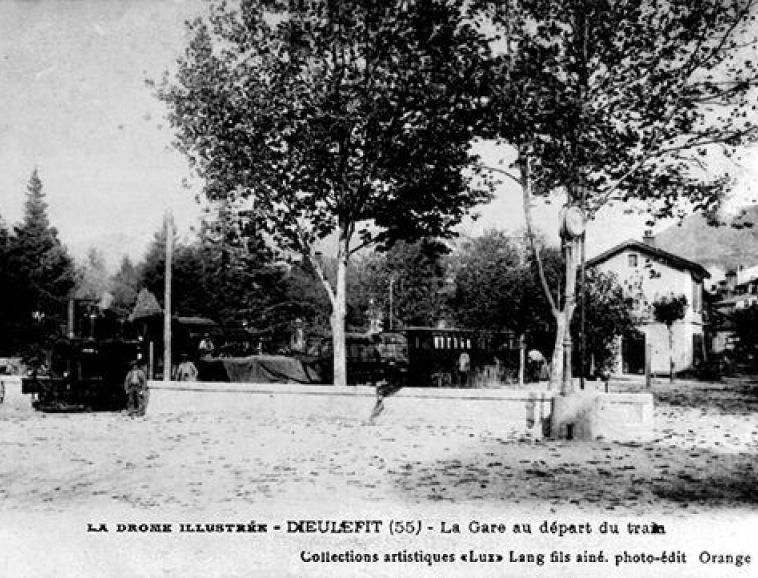 Tramway au départ de Dieulefit vers 1900